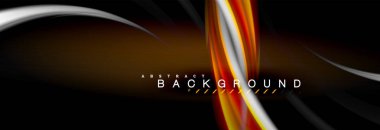 Sıvı renk arka plan, soyut dalgalar çizgiler, renkler ışık zemin üzerinde ışık efektleri ile karıştırma bulanık. Sunum, app duvar kağıdı, başlık sayfası veya poster için sanatsal illüstrasyon vektör