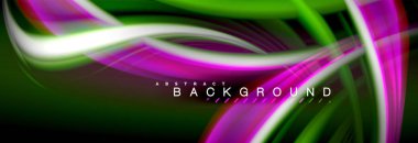 Sıvı renk arka plan, soyut dalgalar çizgiler, renkler ışık zemin üzerinde ışık efektleri ile karıştırma bulanık. Sunum, app duvar kağıdı, başlık sayfası veya poster için sanatsal illüstrasyon vektör