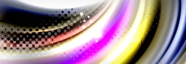 Kapalná kapalina barvy pozadí abstraktní, barevné geometrické pozadí - složení tekutiny tvarů — Stockový vektor
