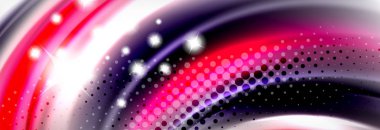 Pürüzsüz sıvı bulanıklık dalga arka plan, renk akışı kavramı, illüstrasyon