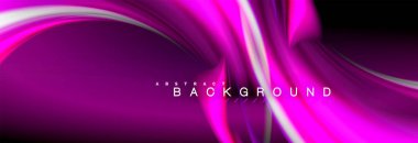 Sıvı renk arka plan, soyut dalgalar çizgiler, renkler ışık zemin üzerinde ışık efektleri ile karıştırma bulanık. Sunum, app duvar kağıdı, başlık sayfası veya poster için sanatsal illüstrasyon vektör