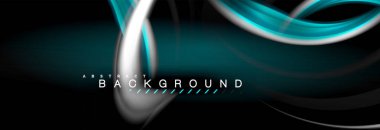 Sıvı renk arka plan, soyut dalgalar çizgiler, renkler ışık zemin üzerinde ışık efektleri ile karıştırma bulanık. Sunum, app duvar kağıdı, başlık sayfası veya poster için sanatsal illüstrasyon vektör