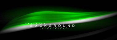 Sıvı renk arka plan, soyut dalgalar çizgiler, renkler ışık zemin üzerinde ışık efektleri ile karıştırma bulanık. Sunum, app duvar kağıdı, başlık sayfası veya poster için sanatsal illüstrasyon vektör