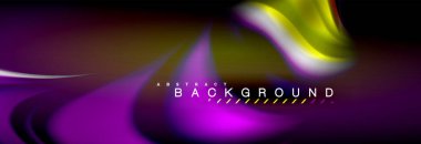 Sıvı renk arka plan, soyut dalgalar çizgiler, renkler ışık zemin üzerinde ışık efektleri ile karıştırma bulanık. Sunum, app duvar kağıdı, başlık sayfası veya poster için sanatsal illüstrasyon vektör