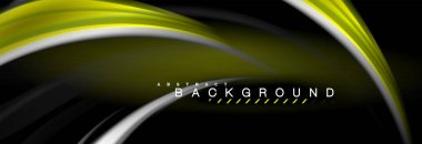 Sıvı renk arka plan, soyut dalgalar çizgiler, renkler ışık zemin üzerinde ışık efektleri ile karıştırma bulanık. Sunum, app duvar kağıdı, başlık sayfası veya poster için sanatsal illüstrasyon vektör