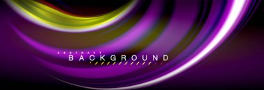 Sıvı renk arka plan, soyut dalgalar çizgiler, renkler ışık zemin üzerinde ışık efektleri ile karıştırma bulanık. Sunum, app duvar kağıdı, başlık sayfası veya poster için sanatsal illüstrasyon vektör