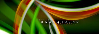 Sıvı renk arka plan, soyut dalgalar çizgiler, renkler ışık zemin üzerinde ışık efektleri ile karıştırma bulanık. Sunum, app duvar kağıdı, başlık sayfası veya poster için sanatsal illüstrasyon vektör