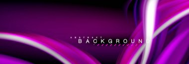 Sıvı renk arka plan, soyut dalgalar çizgiler, renkler ışık zemin üzerinde ışık efektleri ile karıştırma bulanık. Sunum, app duvar kağıdı, başlık sayfası veya poster için sanatsal illüstrasyon vektör