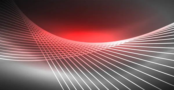 Digitaltechnologie abstrakter Hintergrund - neongeometrisches Design. abstrakte glühende Linien. bunter Techno-Hintergrund. futuristische Form. — Stockvektor