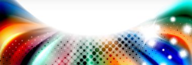 Pürüzsüz sıvı bulanıklık dalga arka plan, renk akışı kavramı, illüstrasyon