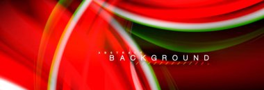 Sıvı renk arka plan, soyut dalgalar çizgiler, renkler ışık zemin üzerinde ışık efektleri ile karıştırma bulanık. Sunum, app duvar kağıdı, başlık sayfası veya poster için sanatsal illüstrasyon vektör