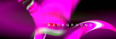 Sıvı renk arka plan, soyut dalgalar çizgiler, renkler ışık zemin üzerinde ışık efektleri ile karıştırma bulanık. Sunum, app duvar kağıdı, başlık sayfası veya poster için sanatsal illüstrasyon vektör