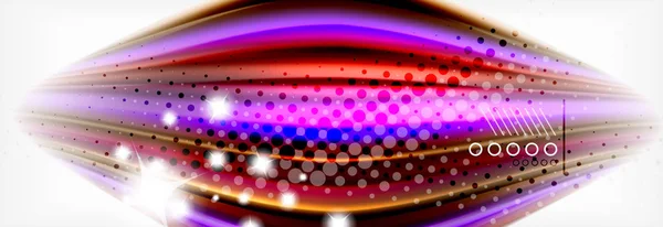 Abstrakt våg linjer flytande vätska rainbow stil färg ränder bakgrund. Konstnärliga illustration för presentation, app tapeter, banderoll eller affisch — Stock vektor