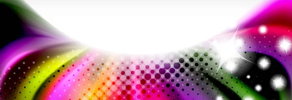 Smooth liquid blur wave background, color flow concept, illustration — Stock Vector