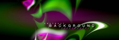 Sıvı renk arka plan, soyut dalgalar çizgiler, renkler ışık zemin üzerinde ışık efektleri ile karıştırma bulanık. Sunum, app duvar kağıdı, başlık sayfası veya poster için sanatsal illüstrasyon vektör