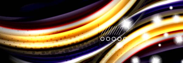 색상 흐름 포스터입니다. 웨이브 액체 모양 컬러 배경입니다. 디자인에 대 한 아트 디자인 — 스톡 벡터