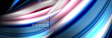 Renk akışı poster. Dalga sıvı şekil renk arka plan. Tasarımınız için sanat tasarım