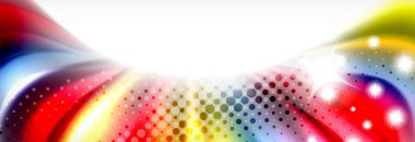 Pürüzsüz sıvı bulanıklık dalga arka plan, renk akışı kavramı, illüstrasyon