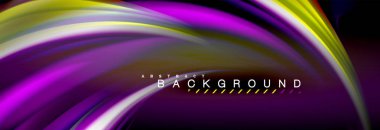 Sıvı renk arka plan, soyut dalgalar çizgiler, renkler ışık zemin üzerinde ışık efektleri ile karıştırma bulanık. Sunum, app duvar kağıdı, başlık sayfası veya poster için sanatsal illüstrasyon vektör