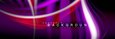 Sıvı renk arka plan, soyut dalgalar çizgiler, renkler ışık zemin üzerinde ışık efektleri ile karıştırma bulanık. Sunum, app duvar kağıdı, başlık sayfası veya poster için sanatsal illüstrasyon vektör