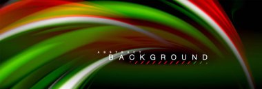 Sıvı renk arka plan, soyut dalgalar çizgiler, renkler ışık zemin üzerinde ışık efektleri ile karıştırma bulanık. Sunum, app duvar kağıdı, başlık sayfası veya poster için sanatsal illüstrasyon vektör