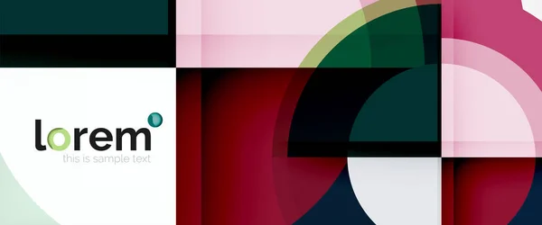 Multicolorido formas redondas fundo abstrato — Vetor de Stock