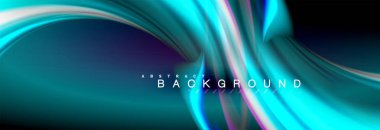 Sıvı renk arka plan, soyut dalgalar çizgiler, renkler ışık zemin üzerinde ışık efektleri ile karıştırma bulanık. Sunum, app duvar kağıdı, başlık sayfası veya poster için sanatsal illüstrasyon vektör