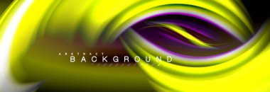 Sıvı renk arka plan, soyut dalgalar çizgiler, renkler ışık zemin üzerinde ışık efektleri ile karıştırma bulanık. Sunum, app duvar kağıdı, başlık sayfası veya poster için sanatsal illüstrasyon vektör