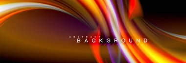 Sıvı renk arka plan, soyut dalgalar çizgiler, renkler ışık zemin üzerinde ışık efektleri ile karıştırma bulanık. Sunum, app duvar kağıdı, başlık sayfası veya poster için sanatsal illüstrasyon vektör