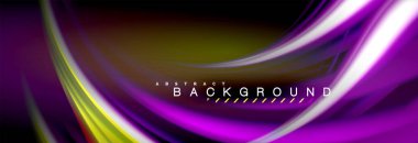 Sıvı renk arka plan, soyut dalgalar çizgiler, renkler ışık zemin üzerinde ışık efektleri ile karıştırma bulanık. Sunum, app duvar kağıdı, başlık sayfası veya poster için sanatsal illüstrasyon vektör