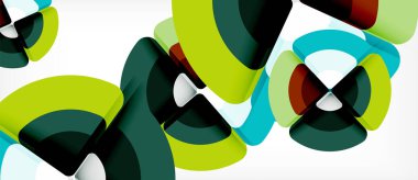 Daireler ve üçgenler geometrik arka plan. Trendy soyut düzeni şablonu iş veya teknoloji sunu veya web broşür kapak için duvar kağıdı