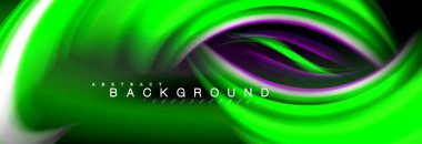 Sıvı renk arka plan, soyut dalgalar çizgiler, renkler ışık zemin üzerinde ışık efektleri ile karıştırma bulanık. Sunum, app duvar kağıdı, başlık sayfası veya poster için sanatsal illüstrasyon vektör