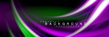 Sıvı renk arka plan, soyut dalgalar çizgiler, renkler ışık zemin üzerinde ışık efektleri ile karıştırma bulanık. Sunum, app duvar kağıdı, başlık sayfası veya poster için sanatsal illüstrasyon vektör