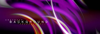 Sıvı renk arka plan, soyut dalgalar çizgiler, renkler ışık zemin üzerinde ışık efektleri ile karıştırma bulanık. Sunum, app duvar kağıdı, başlık sayfası veya poster için sanatsal illüstrasyon vektör