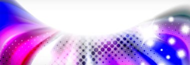 Soyut dalga satırları sıvı sıvı gökkuşağı tarzı renk çizgili arka plan. Sunum, app duvar kağıdı, başlık sayfası veya poster için sanatsal illüstrasyon