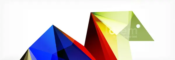 Современный геометрический фон. Шаблон плаката с полигональными элементами — стоковый вектор