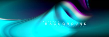 Sıvı renk arka plan, soyut dalgalar çizgiler, renkler ışık zemin üzerinde ışık efektleri ile karıştırma bulanık. Sunum, app duvar kağıdı, başlık sayfası veya poster için sanatsal illüstrasyon vektör