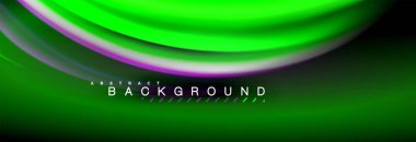 Sıvı renk arka plan, soyut dalgalar çizgiler, renkler ışık zemin üzerinde ışık efektleri ile karıştırma bulanık. Sunum, app duvar kağıdı, başlık sayfası veya poster için sanatsal illüstrasyon vektör