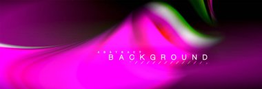 Sıvı renk arka plan, soyut dalgalar çizgiler, renkler ışık zemin üzerinde ışık efektleri ile karıştırma bulanık. Sunum, app duvar kağıdı, başlık sayfası veya poster için sanatsal illüstrasyon vektör