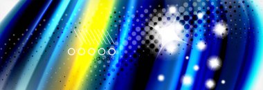 Pürüzsüz sıvı bulanıklık dalga arka plan, renk akışı kavramı, illüstrasyon