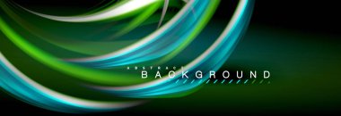 Sıvı renk arka plan, soyut dalgalar çizgiler, renkler ışık zemin üzerinde ışık efektleri ile karıştırma bulanık. Sunum, app duvar kağıdı, başlık sayfası veya poster için sanatsal illüstrasyon vektör