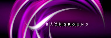 Sıvı renk arka plan, soyut dalgalar çizgiler, renkler ışık zemin üzerinde ışık efektleri ile karıştırma bulanık. Sunum, app duvar kağıdı, başlık sayfası veya poster için sanatsal illüstrasyon vektör