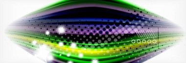 Pürüzsüz sıvı bulanıklık dalga arka plan, renk akışı kavramı, illüstrasyon