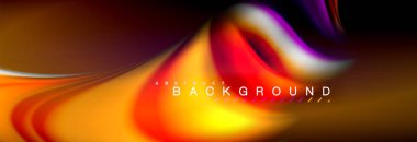 Sıvı renk arka plan, soyut dalgalar çizgiler, renkler ışık zemin üzerinde ışık efektleri ile karıştırma bulanık. Sunum, app duvar kağıdı, başlık sayfası veya poster için sanatsal illüstrasyon vektör