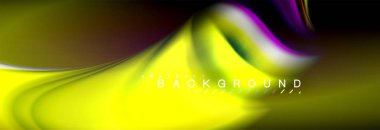 Sıvı renk arka plan, soyut dalgalar çizgiler, renkler ışık zemin üzerinde ışık efektleri ile karıştırma bulanık. Sunum, app duvar kağıdı, başlık sayfası veya poster için sanatsal illüstrasyon vektör