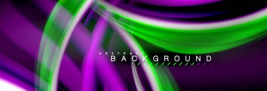 Sıvı renk arka plan, soyut dalgalar çizgiler, renkler ışık zemin üzerinde ışık efektleri ile karıştırma bulanık. Sunum, app duvar kağıdı, başlık sayfası veya poster için sanatsal illüstrasyon vektör