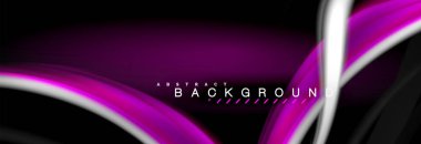 Sıvı renk arka plan, soyut dalgalar çizgiler, renkler ışık zemin üzerinde ışık efektleri ile karıştırma bulanık. Sunum, app duvar kağıdı, başlık sayfası veya poster için sanatsal illüstrasyon vektör