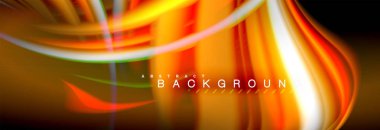 Sıvı renk arka plan, soyut dalgalar çizgiler, renkler ışık zemin üzerinde ışık efektleri ile karıştırma bulanık. Sunum, app duvar kağıdı, başlık sayfası veya poster için sanatsal illüstrasyon vektör