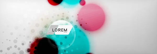 Hintergrund abstrakt - verschwommene punktierte Farbkreisform, Techno-Blasen — Stockvektor