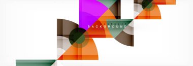 Modaya uygun daireler kompozisyon geometrik arka plan